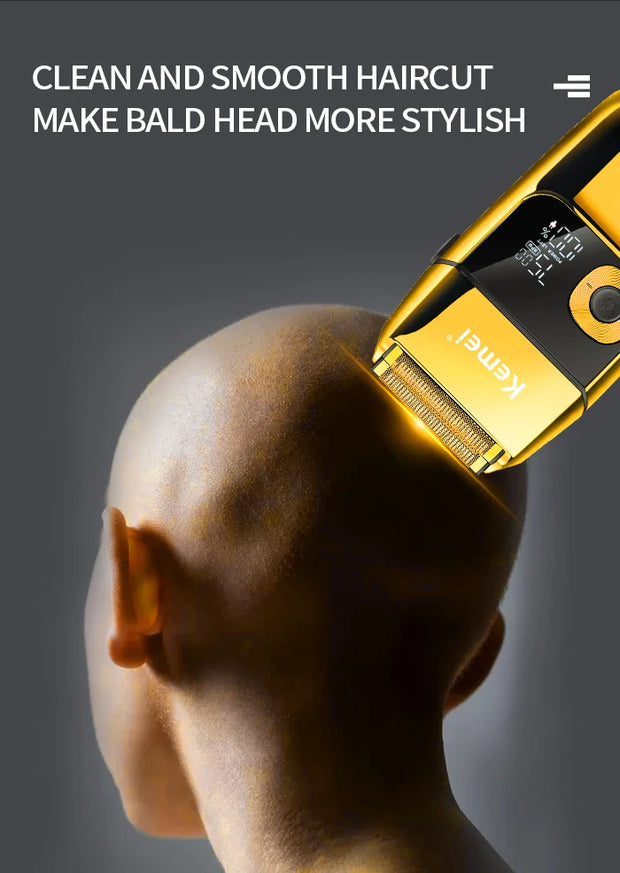 Kemei 2 in 1 Electric Shaver Men Electric Razor Rechargeable Beard Shaver Floating Hair Trimmer Face Care Beard Shaving Machine