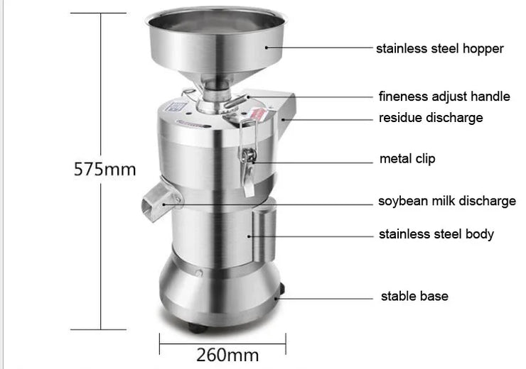 Commercial Processing Machinery Tofu Grinding Machine Soy Milk Pulp Residue Separation Machine Soybean Milk Soybean Maker