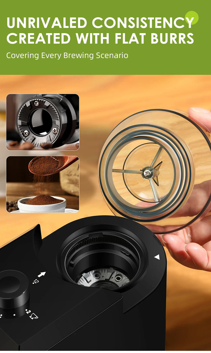 Electric Coffee Grinder Automatic Burr Mill Coffee Bean Grinding with 28 Grind Settings for Espresso French Press 2-12 Cups