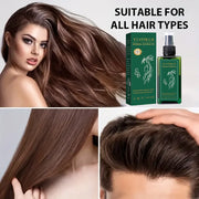 Hair oil with ginseng root extract, collagen, curcumin Gentle care for the scalp, leaving hair soft and shiny, with a fresh and