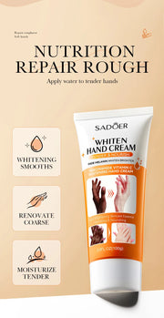 SADOER 100g Moisturizing Hand Cream Tender Nourish Non Greasy Brightening Hydrating Beauty Hands Skin Care Products