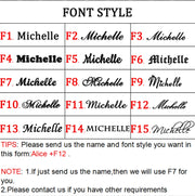 Trendy Customized Double Names Pendant Necklaces for Women Stainless Steel Personalized Crown Thick Chain Birthday Jewelry Gift