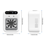 Mini Portable Humidifier Fan Air Conditioner Household Small Air Cooler Portable Air Adjustment Office Oil Diffuser Fast Cooling