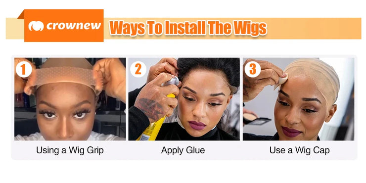 Deep Curly human Hair Wig 3 IN 1 Half Wigs Kinky Curly Human Hair Wig Glueless Wigs With Drawstring Seamless 250% Human Hair Wig