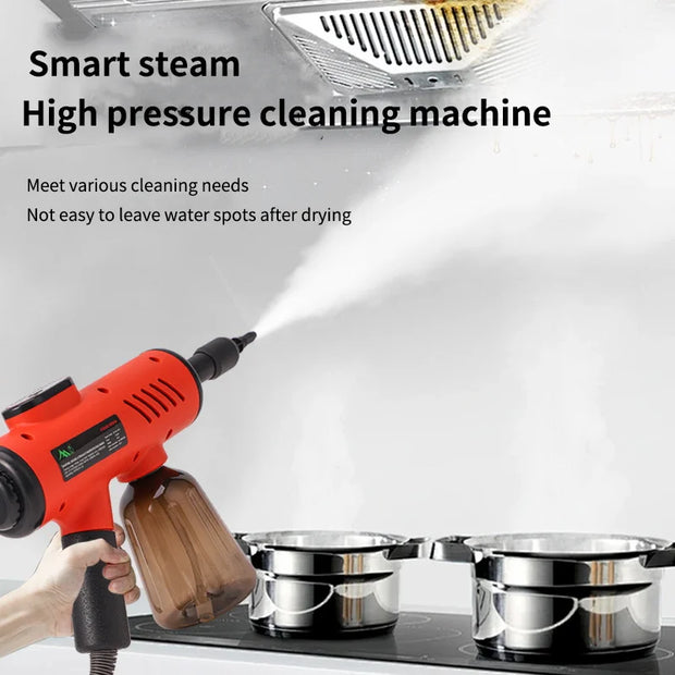 1200W Handheld Steam Cleaner High-Pressure and High-Temperature Sterilization Household Kitchen Air Conditioner Hood Washer Gun