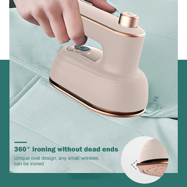 Handheld Ironing Machine Mini Steam Iron Clothes Travel Micro Iron Machine Portable Vertical Fast-Heat For Clothes Ironing