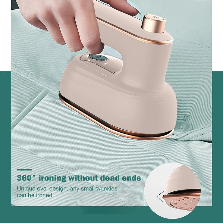 Handheld Ironing Machine Mini Steam Iron Clothes Travel Micro Iron Machine Portable Vertical Fast-Heat For Clothes Ironing