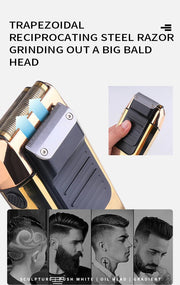 Kemei 2 in 1 Electric Shaver Men Electric Razor Rechargeable Beard Shaver Floating Hair Trimmer Face Care Beard Shaving Machine