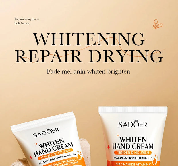 SADOER 100g Moisturizing Hand Cream Tender Nourish Non Greasy Brightening Hydrating Beauty Hands Skin Care Products