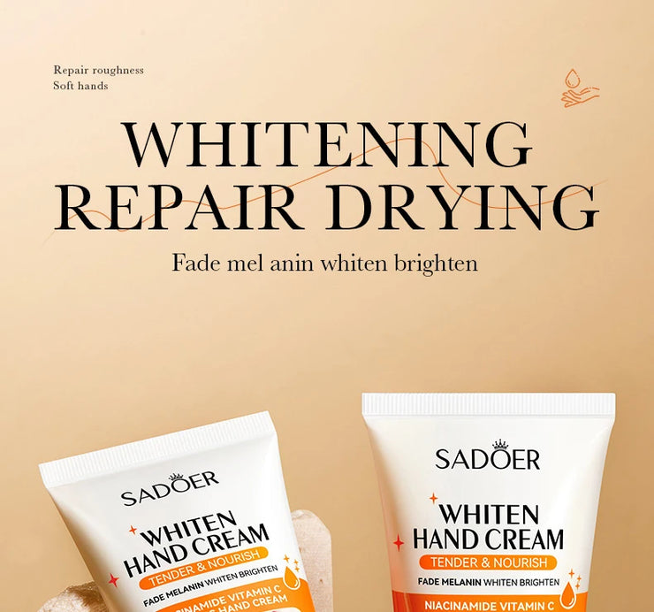 SADOER 100g Moisturizing Hand Cream Tender Nourish Non Greasy Brightening Hydrating Beauty Hands Skin Care Products