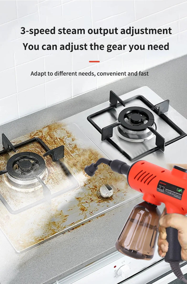 1200W Handheld Steam Cleaner High-Pressure and High-Temperature Sterilization Household Kitchen Air Conditioner Hood Washer Gun