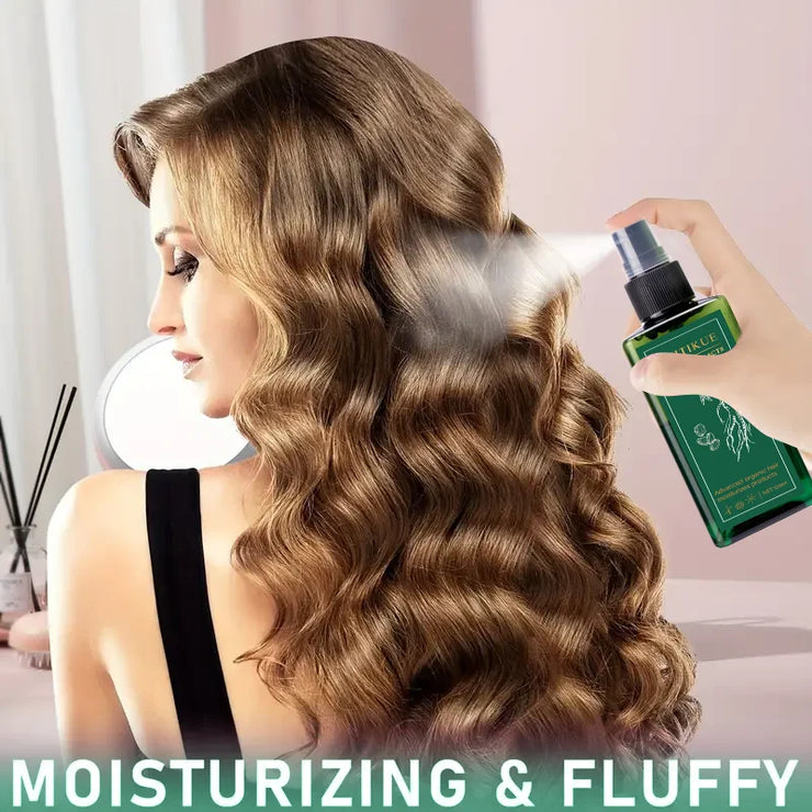 Hair oil with ginseng root extract, collagen, curcumin Gentle care for the scalp, leaving hair soft and shiny, with a fresh and