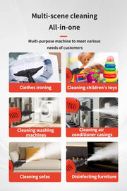 1200W Handheld Steam Cleaner High-Pressure and High-Temperature Sterilization Household Kitchen Air Conditioner Hood Washer Gun