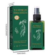 Hair oil with ginseng root extract, collagen, curcumin Gentle care for the scalp, leaving hair soft and shiny, with a fresh and