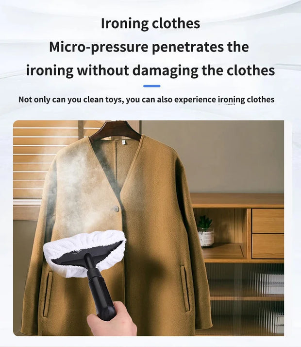 1200W Handheld Steam Cleaner High-Pressure and High-Temperature Sterilization Household Kitchen Air Conditioner Hood Washer Gun