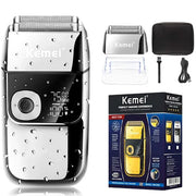Kemei 2 in 1 Electric Shaver Men Electric Razor Rechargeable Beard Shaver Floating Hair Trimmer Face Care Beard Shaving Machine