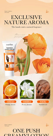 SADOER 100g Moisturizing Hand Cream Tender Nourish Non Greasy Brightening Hydrating Beauty Hands Skin Care Products