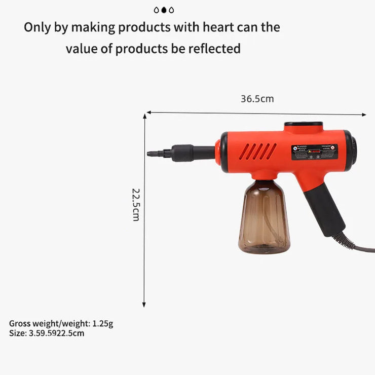 1200W Handheld Steam Cleaner High-Pressure and High-Temperature Sterilization Household Kitchen Air Conditioner Hood Washer Gun