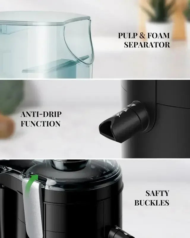 650W/800W/1200W/1300W Juicer Machines with Titanium Enhanced Cut Disc,Exprimidor, Dual Speeds Centrifugal Extractor Machines