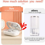 Rechargable portable Ultrasonic Contact Lens Cleaner machine Fit Disposal Soft Lens, Colored Contact Lens, RGP Lens and OK Lens