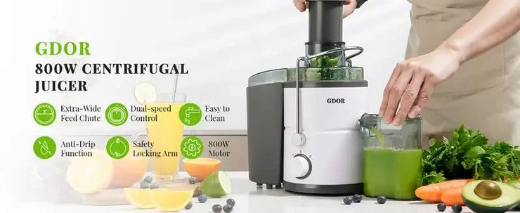 650W/800W/1200W/1300W Juicer Machines with Titanium Enhanced Cut Disc,Exprimidor, Dual Speeds Centrifugal Extractor Machines