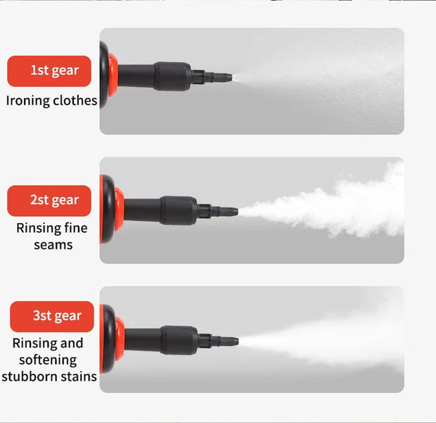 1200W Handheld Steam Cleaner High-Pressure and High-Temperature Sterilization Household Kitchen Air Conditioner Hood Washer Gun