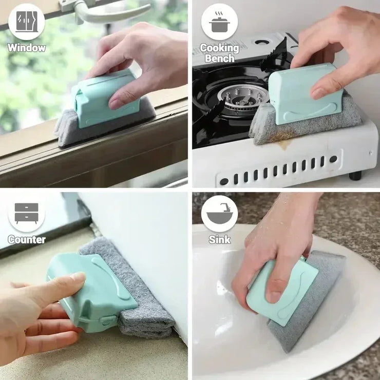 Window Track Cleaner Window Groove Cleaning Brush Tools for Door Groove Sliding Door Track Crevice Household Clean Tool New